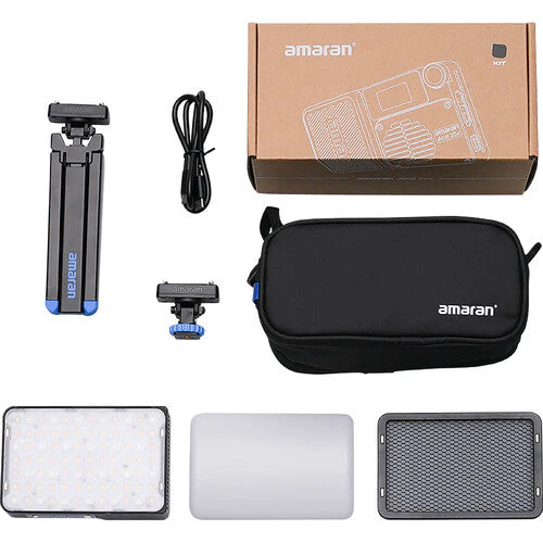 Aputure Amaran Ace 25c 25W RGB-WW Mini LED Constant Light Panel All-in-One Creator Kit (Charcoal) - Image 7