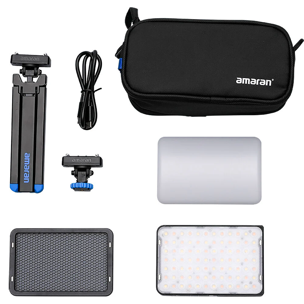 Aputure Amaran Ace 25x 25W Bi-Colour Mini LED Constant Light Panel All-in-One Creator Kit (Charcoal) - Image 9