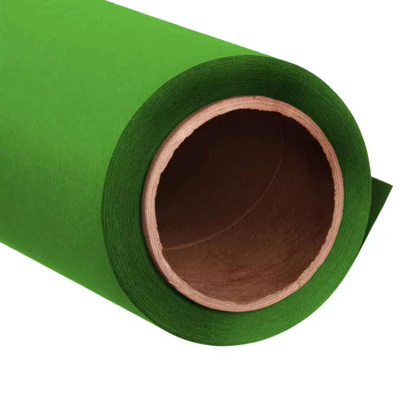 Colortone 1.38x11m High-Quality Paper Backdrop Tech Green 5446 - Image 4