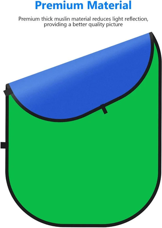 Neewer 150x200cm Green & Blue Folding Collapsible Backdrop - Image 5