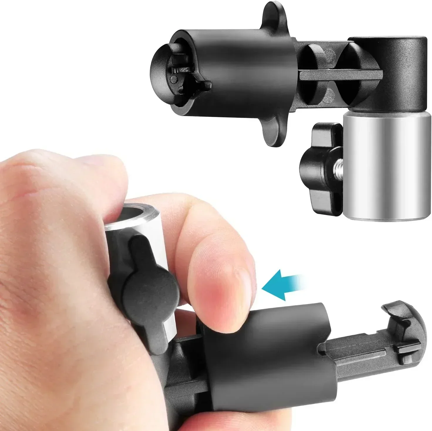 Neewer 2-Pack Aluminium Alloy Reflector / Backdrop Clamp Holders - Image 5