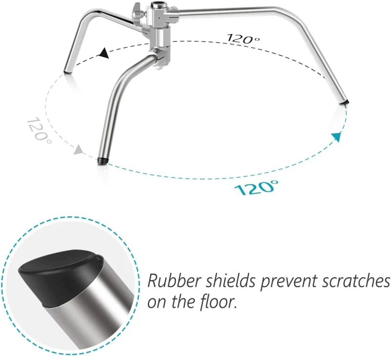 Neewer 300cm Adjustable C-Stand Light Stand with Extension Boom Arm, Removable Turtle-Base and Carry Bag - Image 5