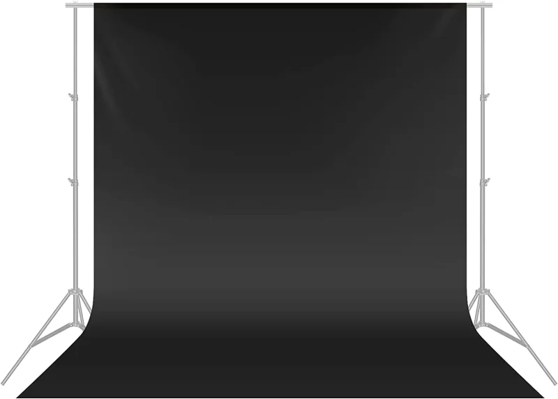Neewer 3x3.6m Black Polyester Fabric Backdrop - Image 5