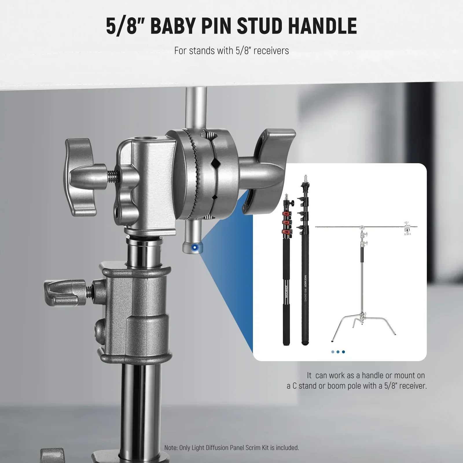 Neewer SF7575F 75x75cm Collapsible Scrim and Reflector Set for C-Stand - Image 7