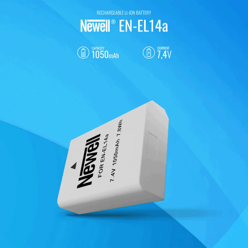 Newell EN-EL14a Li-Ion Camera Battery Pack for Nikon Cameras - Image 3